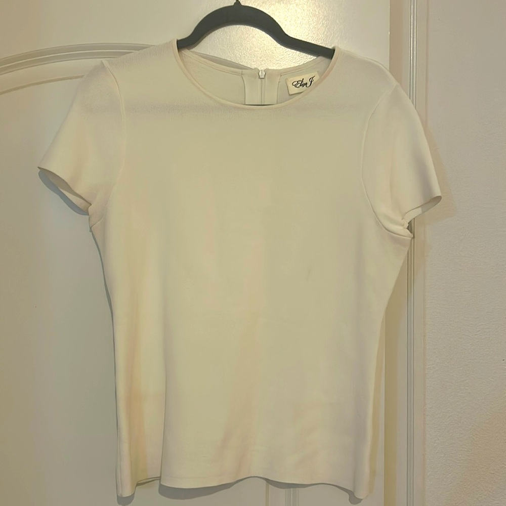 Eliza J stretch knit top size L
